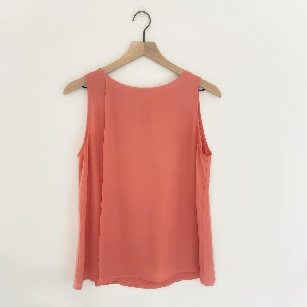 Violet+Claire Coral Slit Blouse Size M